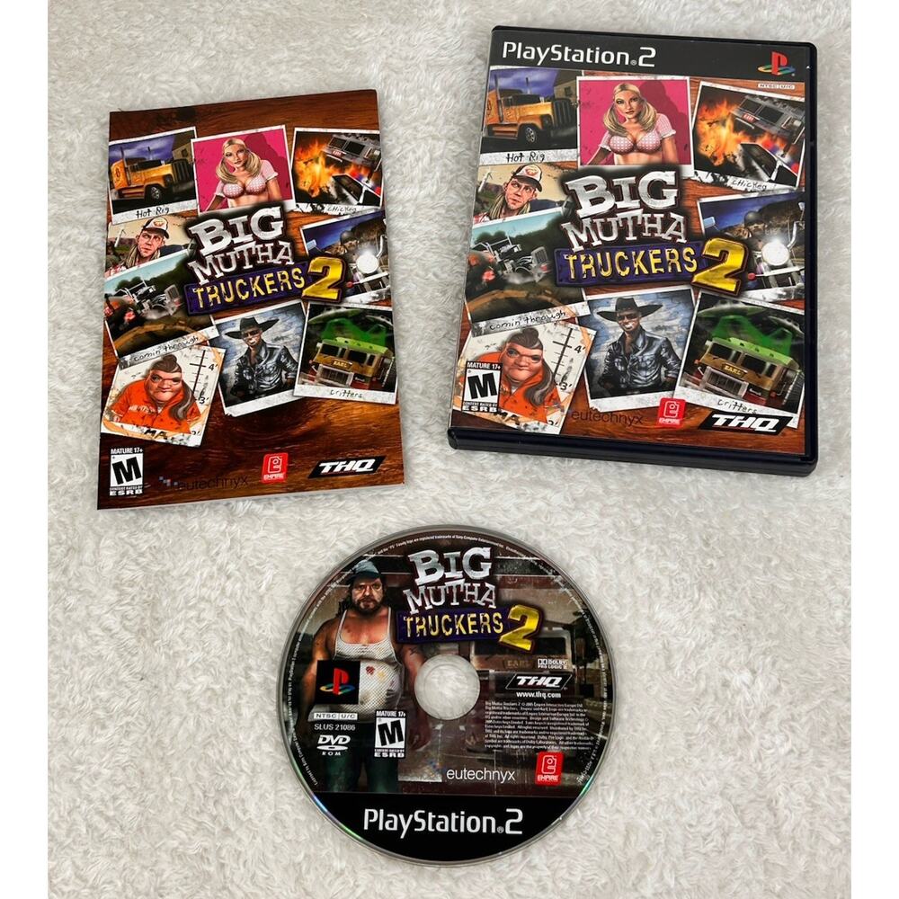 Big Mutha Truckers 2 (Sony PlayStation 2, 2005) complete, With Manual CIB